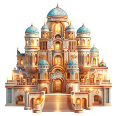 Obraz premium Majestic Ornate Palace with Domes