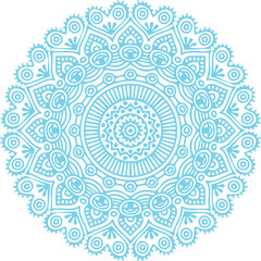 Beautiful flower art and mandala vector design
