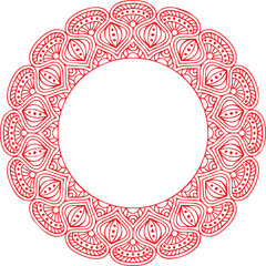 Beautiful flower art and mandala vector design