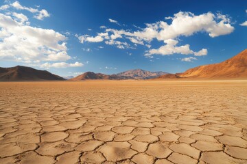 Natural textures of arid earth in namibia's namib desert showcasing unique patterns for landscape and travel photography enthusiasts