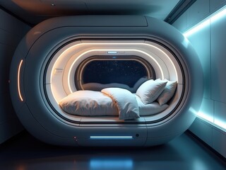 Exploring modern sleeping spaces designed for life in space with innovative technology and comfort features for astronauts and space travelers