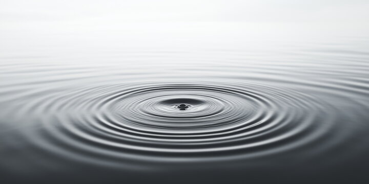 Resonate ,spread, vibration, water ripple abstract. Water rings with scientific feel. - Powered by Adobe