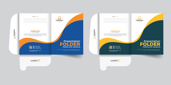 Modern Abstract Professional creative Luxury custom file folder design or presentation Document Folders
