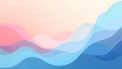 A Serene Blend of Pastel Hues and Organic Shapes Creating a Minimalist Abstract Background
