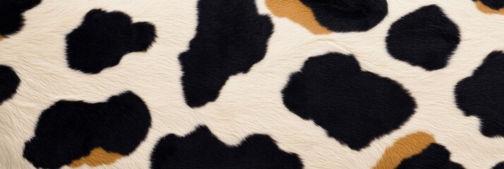 Obraz premium Cow Skin Texture. Close-Up of Cow Skin. Cowhide Texture. Pattern of Cow Skin. Detailed Cow Skin Texture. Cowhide. Natural Cow Skin Surface. 