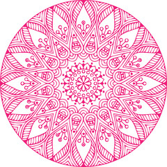 Beautiful flower art and mandala vector design