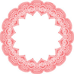 Beautiful flower art and mandala vector design