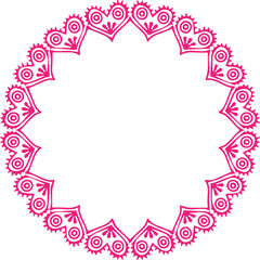 Beautiful flower art and mandala vector design
