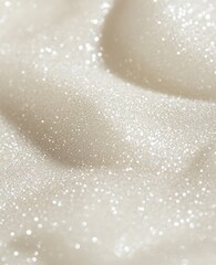 Abstract of Bright and sparkling bokeh background. White and Beige diamond dust bokeh blurred...