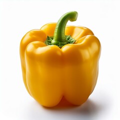yellow bell pepper isolated on white