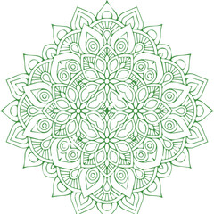 Beautiful flower art and mandala vector design