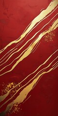 Elegant Red and Gold Lunar New Year Envelope Design with Textured Accents.