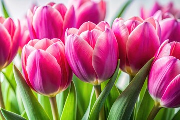 Obraz premium Stunning close-up drone photography of a pink tulip; a high-resolution floral spring background.
