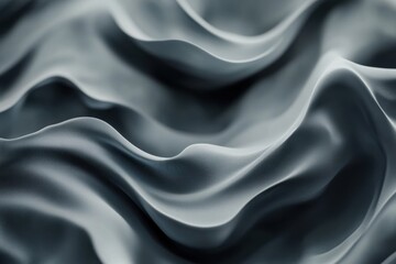 Fototapeta premium Sophisticated abstract backdrop showcasing flowing waves, perfect for digital projects, branding materials, or elegant marketing campaigns. Ideal soft gray tones for modern aesthetic designs