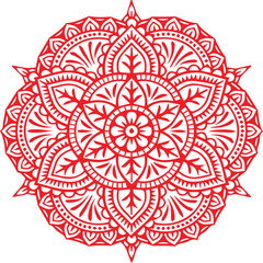 Beautiful flower art and mandala vector design