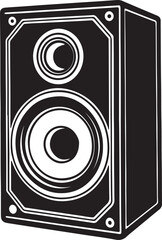 speaker line art design icon  