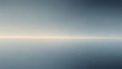 Obraz premium Abstract minimalist background for business with a blurred horizon and calm blue hues
