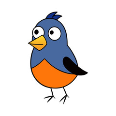Finch Cartoon vector