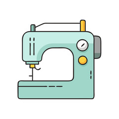 sewing machine vector icon, sewing machine vector illustration - simple illustration of sewing machine, perfect for logos,and sewing machine -themed designs.