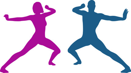 Design of woman and man people