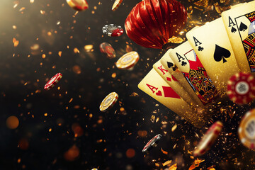 casino poster with a chinese new year