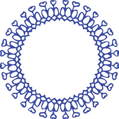 Beautiful flower art and mandala vector design