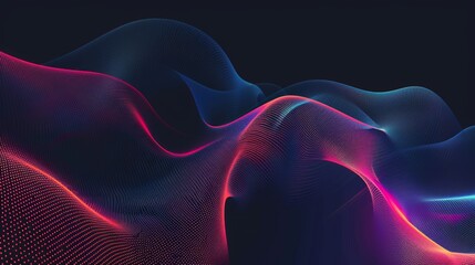 Fototapeta premium Abstract Neon Wave Wallpaper