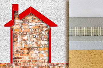 POLYSTYRENE PANEL FOR BUILDINGS EXTERNAL THERMAL INSULATION - Example with the application phases...