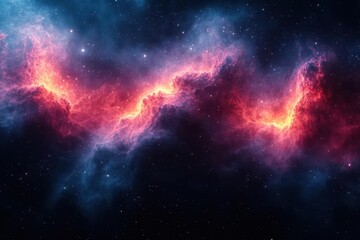 Fototapeta premium atmospheric dark abstract background with dynamic smoke effects deep space nebula textures and cinematic color gradients