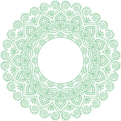 Beautiful flower art and mandala vector design