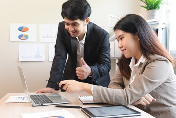 Great job! The boss encourages the staff to do a very good job