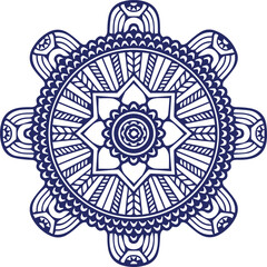 Beautiful flower art and mandala vector design