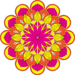 This is a colorful mandala design