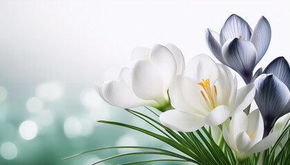Crocus flower background