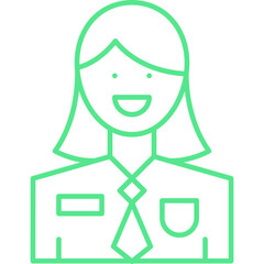 Employee icon single vector illustration