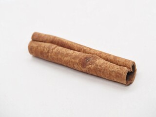 Cinnamon sticks isolated on white background, Cinnamon roll