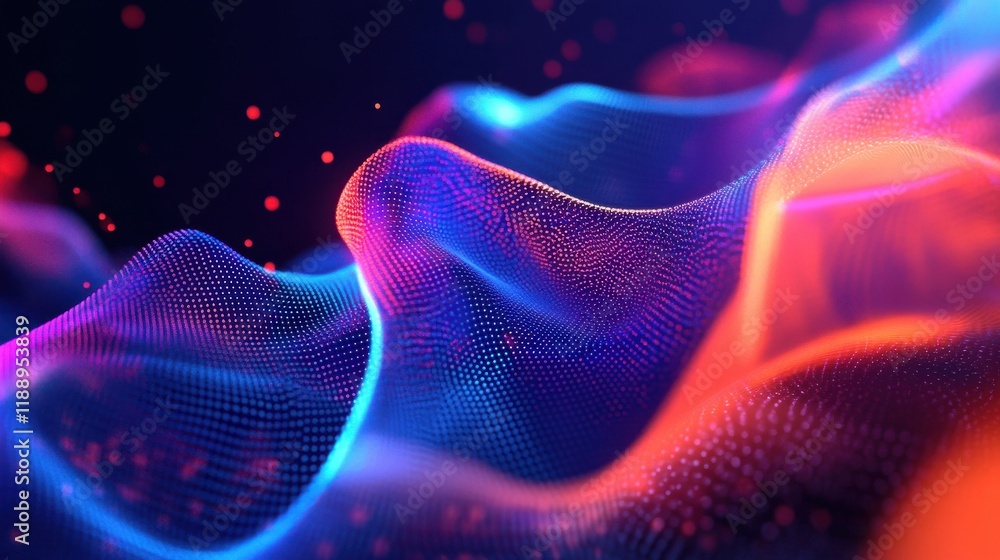 Poster automated algorithm abstract concept vector illustration set. artificial intelligence in social medi