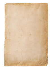 Obraz premium vintage aged paper isolated background, textured antique parchment for art and design projects 