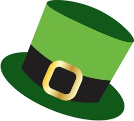 St Patrick's Day Shamrock Green Hat Clover Leaf Clipart