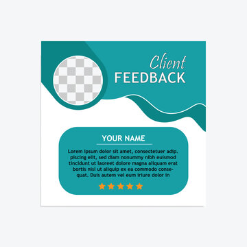 Client testimonial templet design for your business