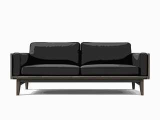 Fototapeta premium sofa isolated on white