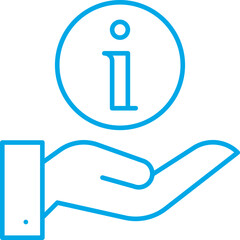 Information icon single vector illustration