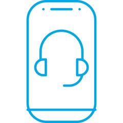 Mobilephone Support icon single vector illustration