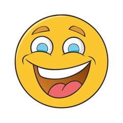 emoji with a big grin vector icon, emoji with a big grin vector illustration - simple illustration of emoji with a big grin, perfect for logos,and emoji with a big grin -themed designs.