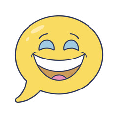laugh bubble vector icon, laugh bubble vector illustration - simple illustration of laugh bubble, perfect for logos,and laugh bubble -themed designs.