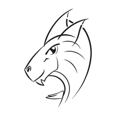 A minimalist depiction of a horse's head created with a single, continuous line. Elegant curves capture its essence, showcasing simplicity and artistic sophistication.