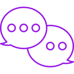 Chat icon single vector illustration