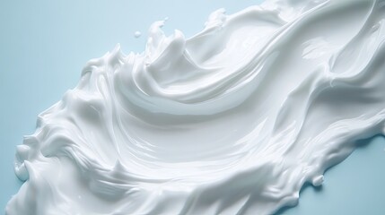 Obraz premium A Whimsical Whirl of Creamy Beauty