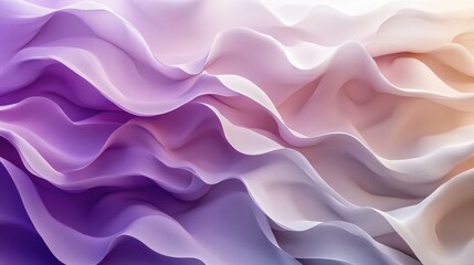 Fototapeta premium Abstract Background - Flowing Purple and Pink Waves Illustration