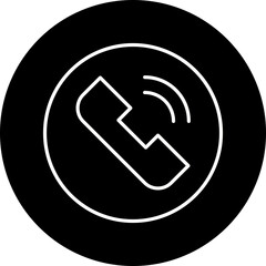 Phone Call icon single vector illustration